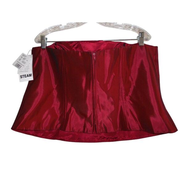Michaelangelo Burgundy Corset Bustier - Picture 4 of 6